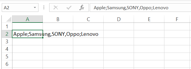 text with multiple delimiters