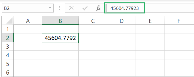 2 Number rounded to 4 decimal places