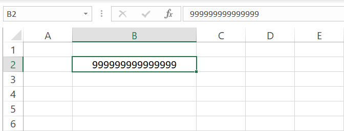 20 Number in Excel