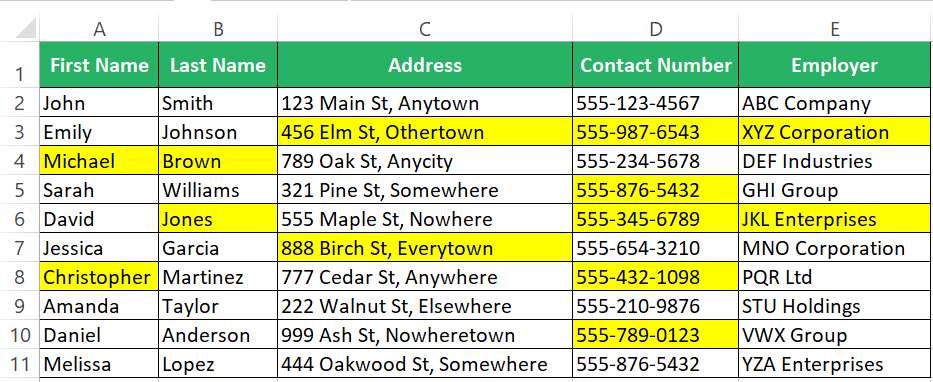 Run the conditional formatting rule