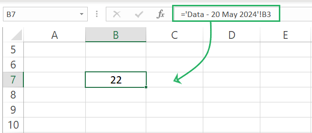 5 Sheet name with spaces in single quotes