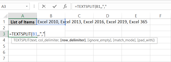 row delimiter for number of characters