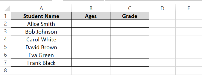 List of students