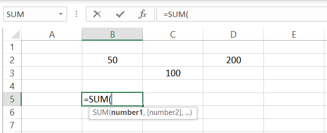 SUM function