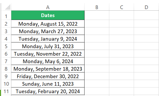 Numbers changed to dd/mm/yyyy dates