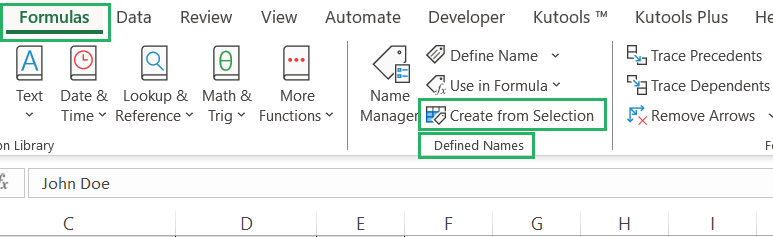 7 Create from Selection