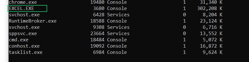 EXCEL.exe to close frozen application