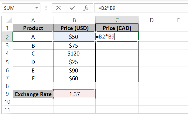 8 Formula activated in referenced cell