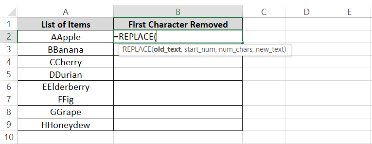 Excel functions