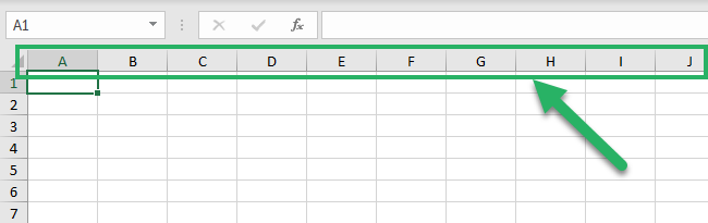 Microsoft Excel worksheet