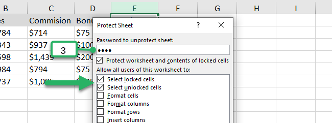 Password protection