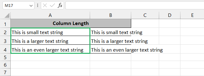 Expanding column - mac