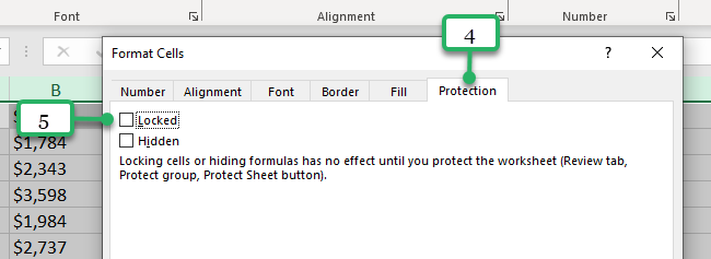 locked check box
