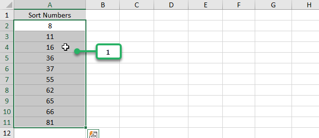 image 4 select first column