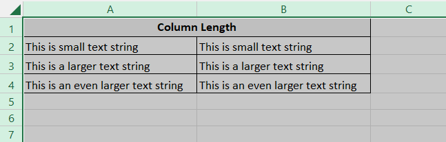 Column header - hide