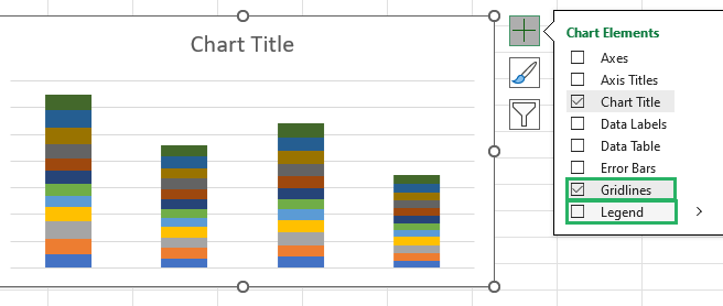 Unchecking legend and other options