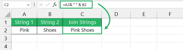 Function joins both cell value