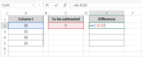 How to Subtract Multiple Cells in Excel (Easy Method) - Spreadsheeto