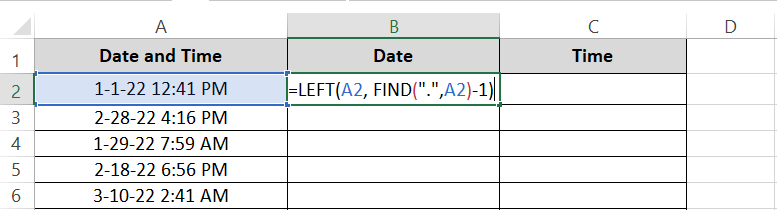 15 LEFT function with FIND function