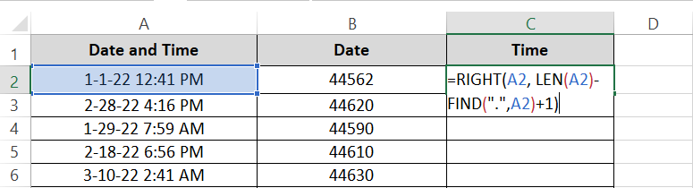 17 RIGHT, LEN and FIND Excel formulas