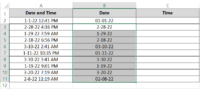 How to Separate Date and Time in Excel (Example) - Spreadsheeto