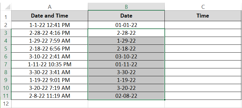 3 Flash fill completes the list