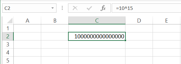 Scientific notation turned to a number