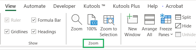 Zoom button