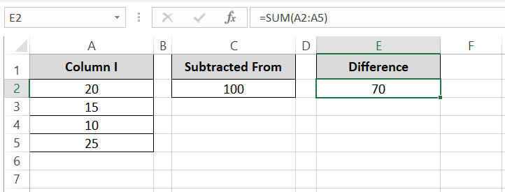 Writing the SUM function