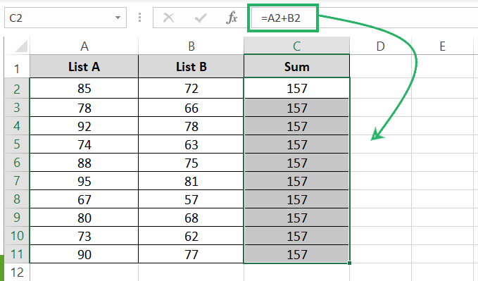 Formula doesn’t automatically recalculate