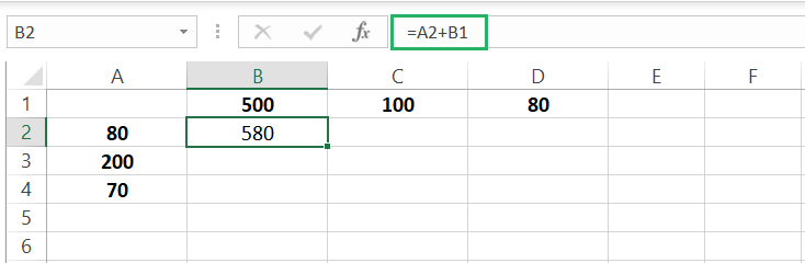 Formula to add referenced cells