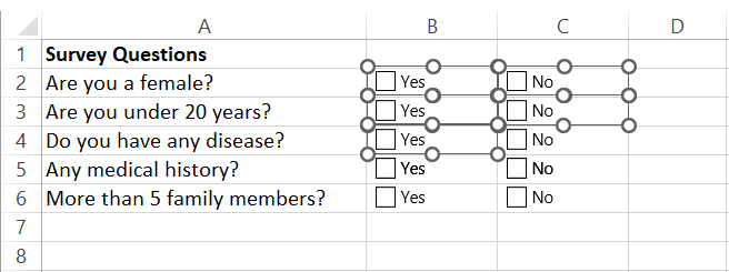 Selecting multiple checkboxes