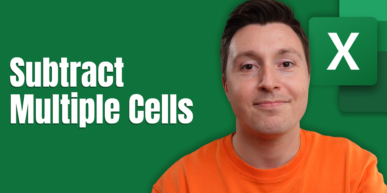 How to Subtract Multiple Cells in Excel (Easy Method) - Spreadsheeto