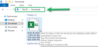 How to Save a Copy of an Excel File (Original Intact) - Spreadsheeto