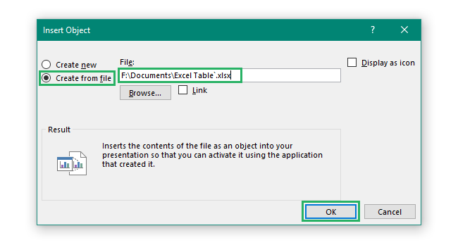 Link data in Excel