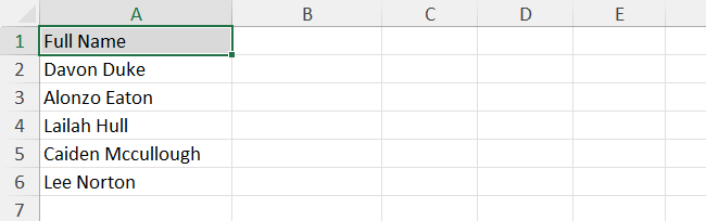 sortby excel results