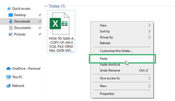 How to Save a Copy of an Excel File (Original Intact) - Spreadsheeto