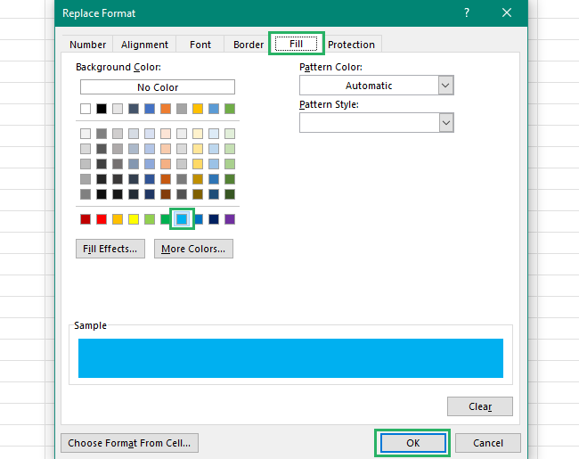 format cells