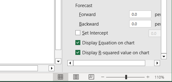 Display R-squared value and linear regression equation