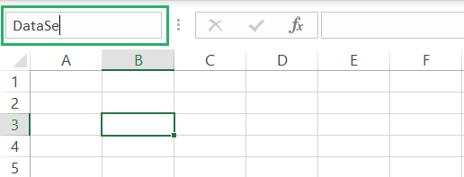 Naming cell in Excel