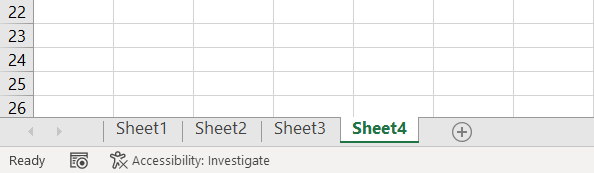 tab for worksheet 4 in Excel workbook