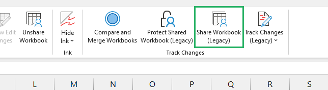 Select share workbook from the review tab