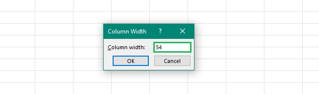 adjust the size of your column