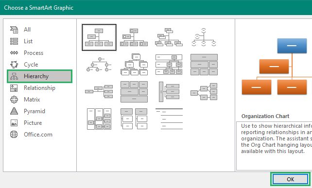 image 2 SmartArt tools needed to make a chart