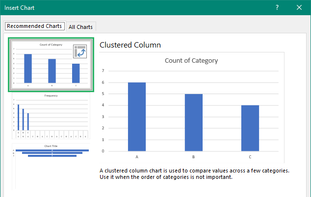 image 20 Select column chart - bar chart