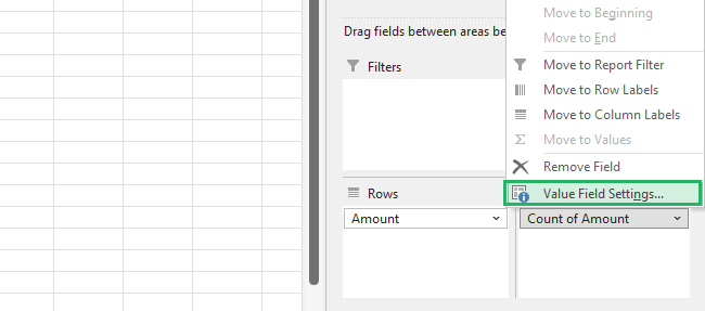 image 5 Select Value Field Settings and select Count