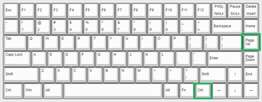 Ctrl and page up key