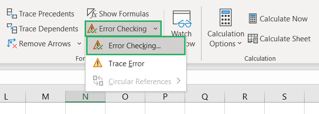 Recheck the formula in the entire sheet