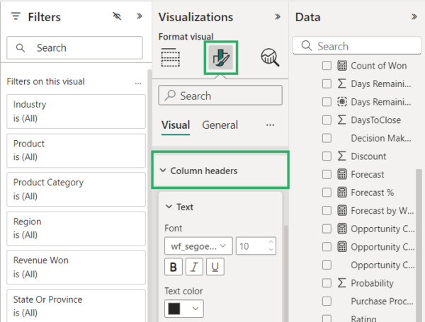 How to Visualize Data in a Power BI Matrix