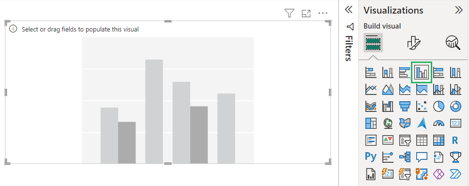 Clustered column chart